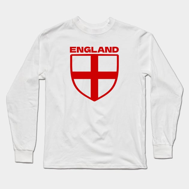 England World Cup Soccer Long Sleeve T-Shirt by Issho Ni